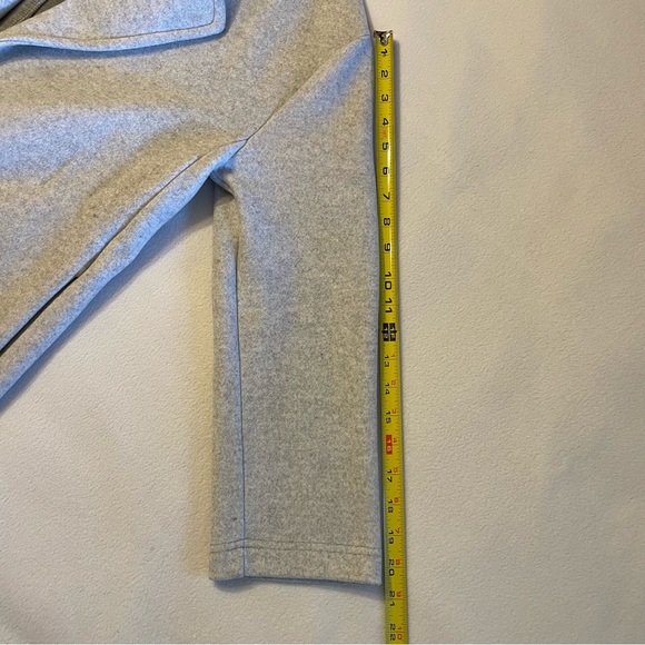 Zara Oversized Light Grey Coat Jacket Open Front - Picture 12 of 13